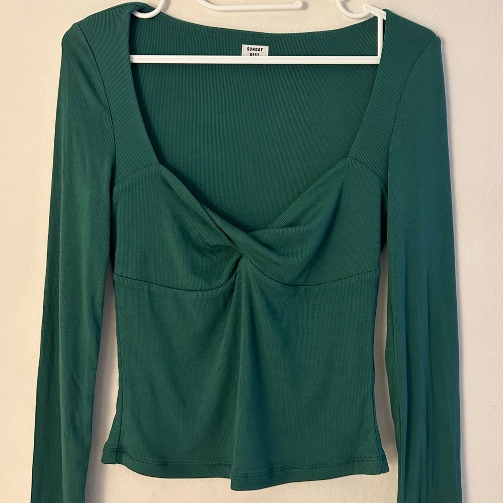 Aritzia Sunday Best Lula Ribbed Long sleeve Small